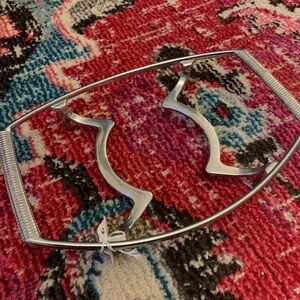 Corningware silver bowl holder guc